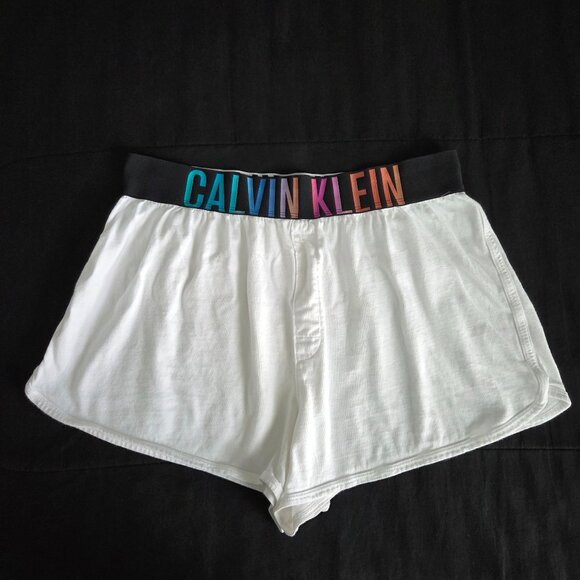 Calvin Klein White Pride Edition Boxers, Large - Picture 1 of 3